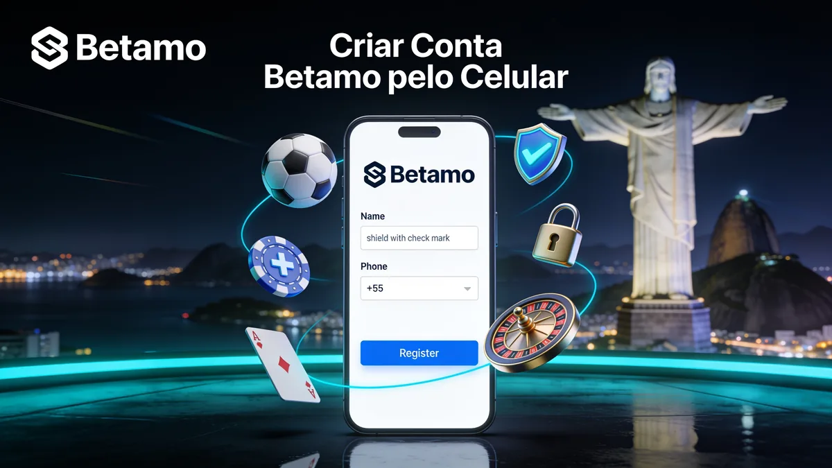 Criar Conta Betamo pelo Celular para jogadores no Brasil